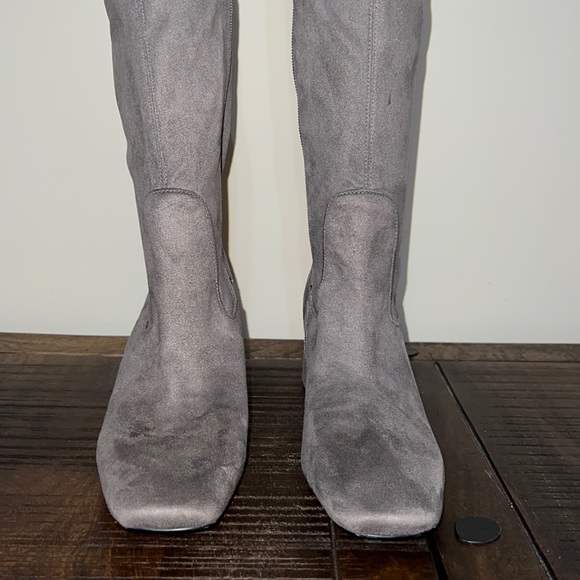 Nordstrom Knee High Suede Sock Boots - Picture 4 of 11